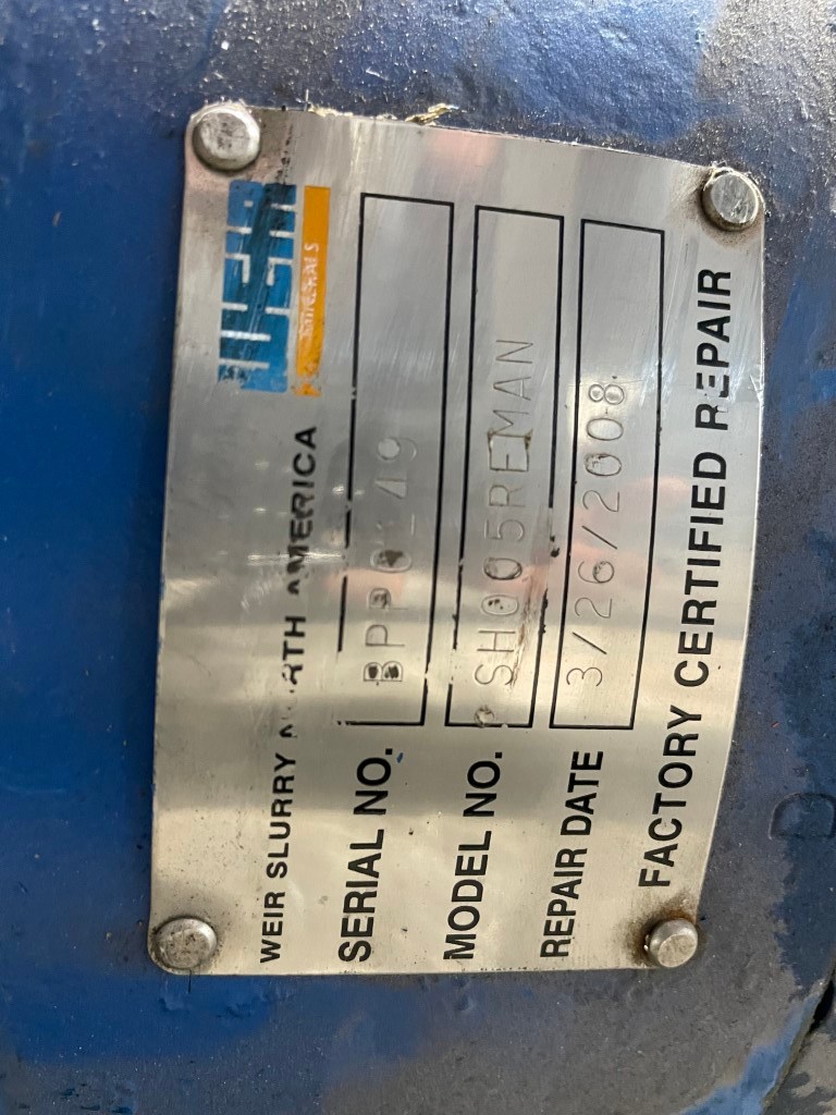 Warman Weir Slurry Pump Bearing Cartridge Assembly SH005REMAN